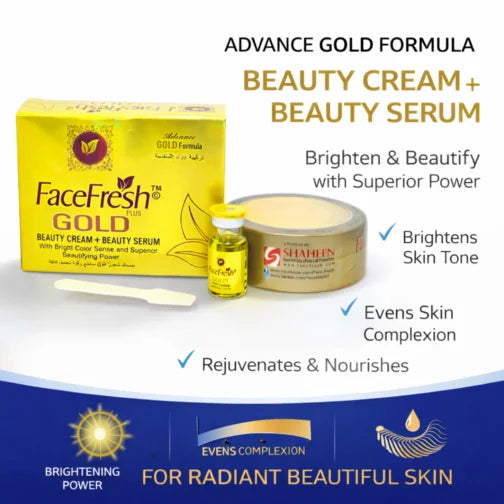 Face Fresh Gold Beauty Cream & Beauty Serum Combo