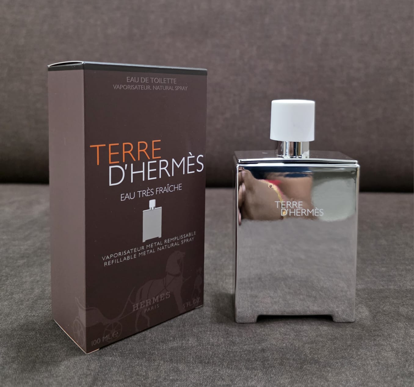 Terre d'Hermès Refillable Metal | Eau de Toilette for Men