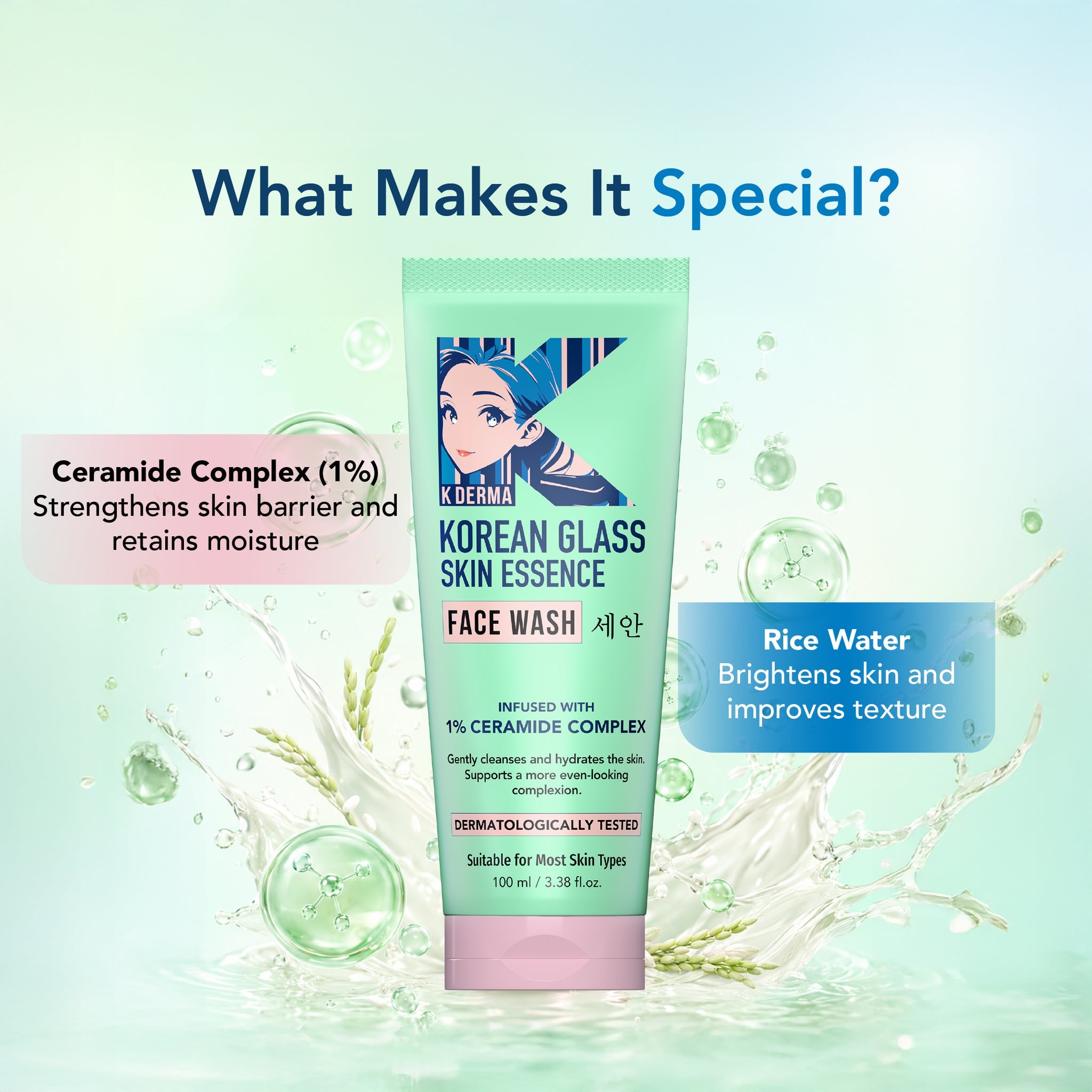 Dr Rashel Korean Glass Skin Essence Face Wash