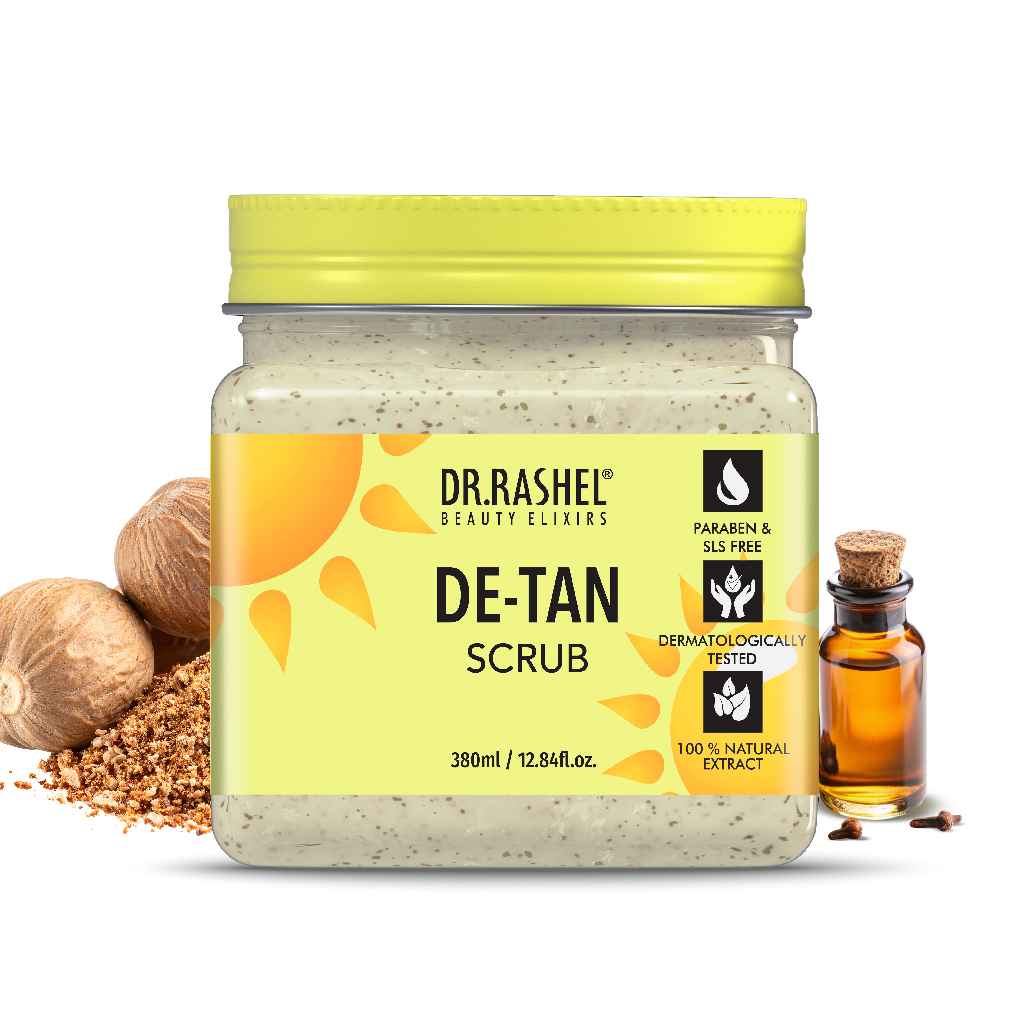 Dr. Rashel De-Tan Brightening & Glow Care Combo Kit | Cream + Scrub + Face Pack + Gel | Skin Brightening, Hydration & Even Tone Skincare Set (380ml)